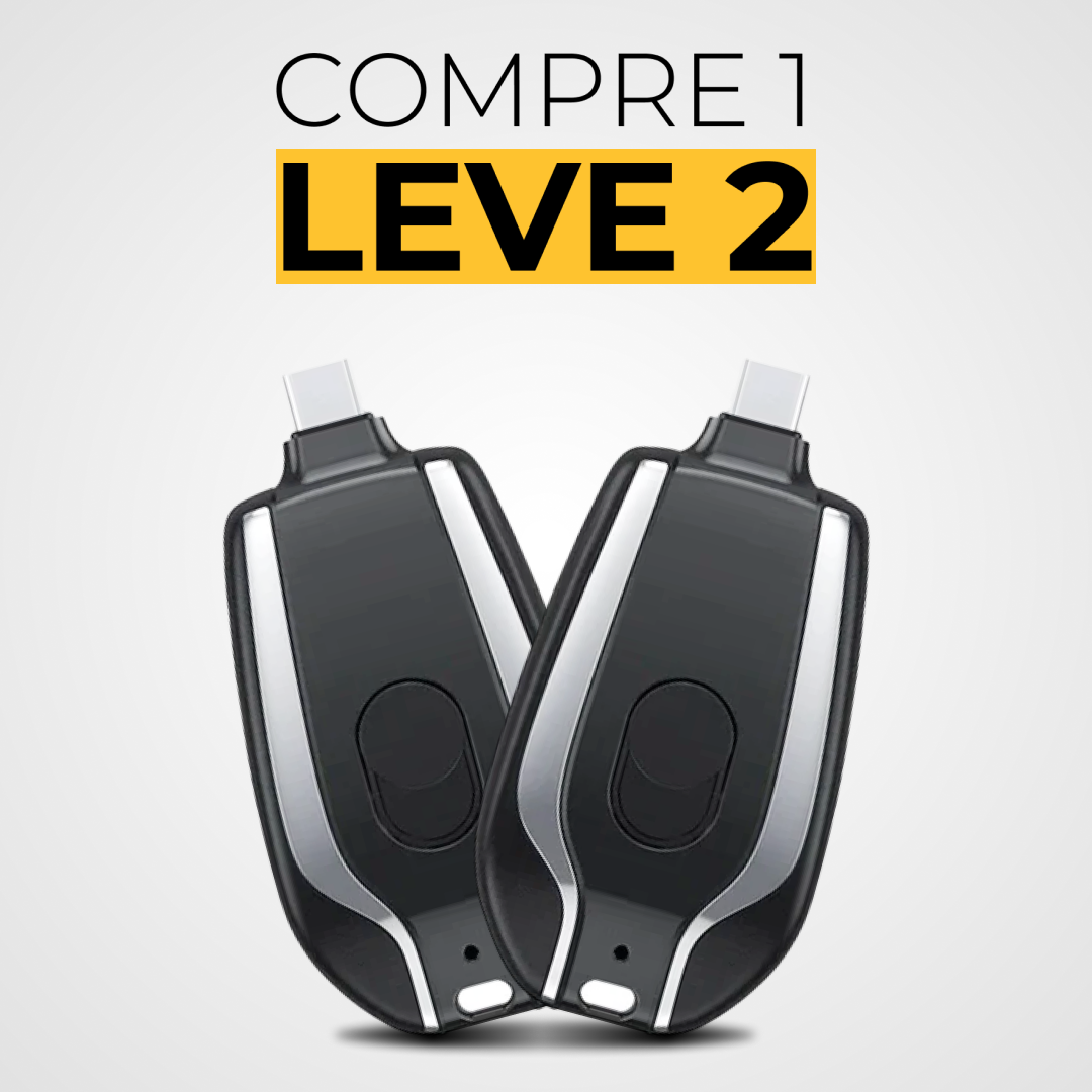 Key Battery™ - Mini Carregador Portátil - PAGUE 1 E LEVE 2