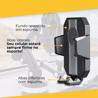 Suporte de Celular Automotivo - MaxJetta™ + Brinde Exclusivo (Até 23:59 de hoje)