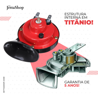 Buzina Turbo Automotiva - Compre 1 Leve 2 HornMaxJetta™ [PROMOÇÃO LIMITADA ATÉ 23:59 DE HOJE]