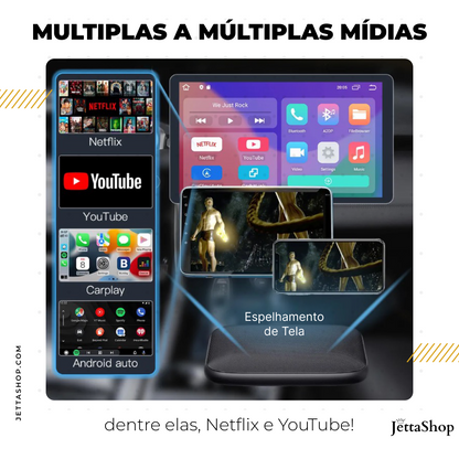 Adaptador Sem fio CarPlay/Android Auto para Multimídia - DriveJetta Pro™ - [PROMOÇÃO LIMITADA]