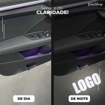 [PAGUE 1 LEVE 2] Projetor de Porta Personalizado com Sensor Automático - Jetta LedDoor™