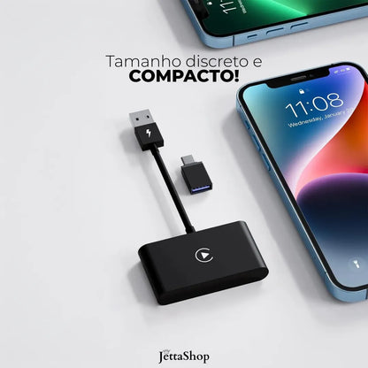 Adaptador Sem fio CarPlay/Android Auto para Multimídia Universal - DriveJetta Ultra™
