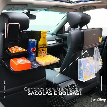 TabJetta™ - Bandeja Dobrável e Multifuncional 4 em 1 para Carros [ÚLTIMAS UNIDADES]