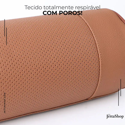 Encosto de Cabeça em Couro para Bancos Universal - NeckJetta™ [PROMOÇÃO LIMITADA ATÉ HOJE 23:59]