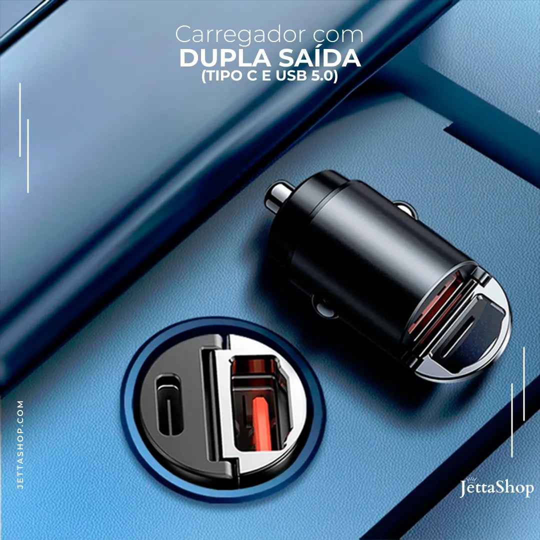 JettaChargeTurbo™ - O Carregador Automotivo Super Potente e Invisível [BRINDE EXCLUSIVO]