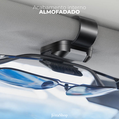Porta Óculos Automotivo com Design Minimalista e Personalizado - Jetta LuxClip™