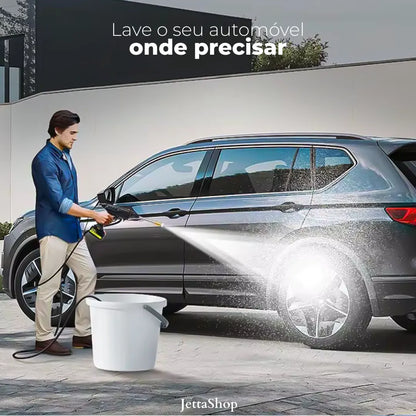 Lavadora de Alta Pressão JettaWash™ - Kit Completo Com Maleta e Bateria Recarregável (ESTOQUE LIMITADO)