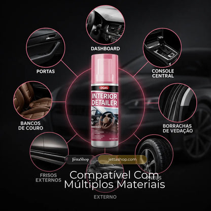 Jetta DetailPro™ - Spray Renovador de Interior Automotivo com Proteção UV e Camada Hidrofóbica (PROMOÇÃO LIMITADA)