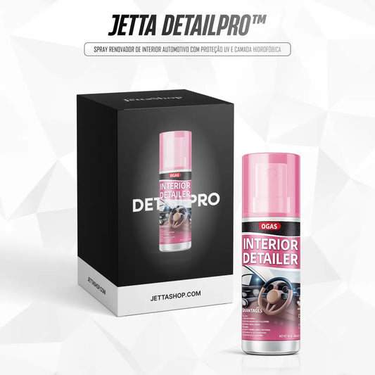 Jetta DetailPro™ - Spray Renovador de Interior Automotivo com Proteção UV e Camada Hidrofóbica (PROMOÇÃO LIMITADA)