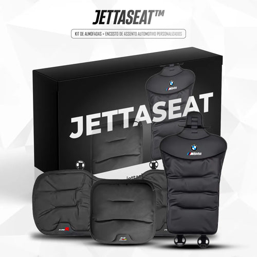 JettaSeat™ - Kit de Almofadas + Encosto de Assento Automotivo Personalizados [LANÇAMENTO 2026]