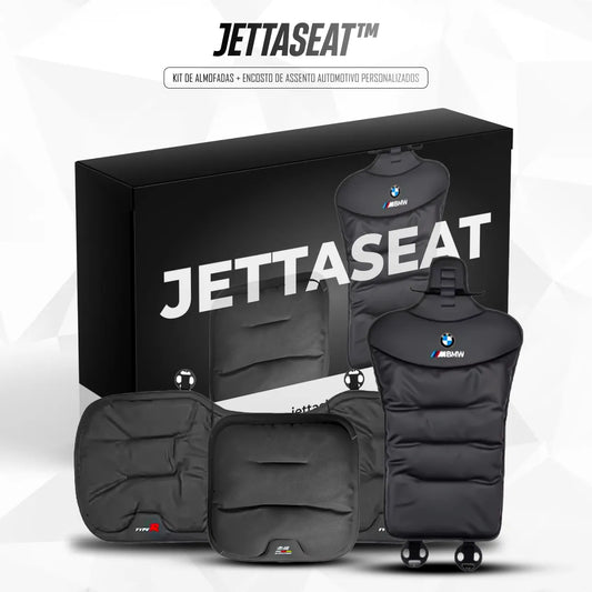 JettaSeat™ - Kit de Almofadas + Encosto de Assento Automotivo Personalizados [LANÇAMENTO 2026]